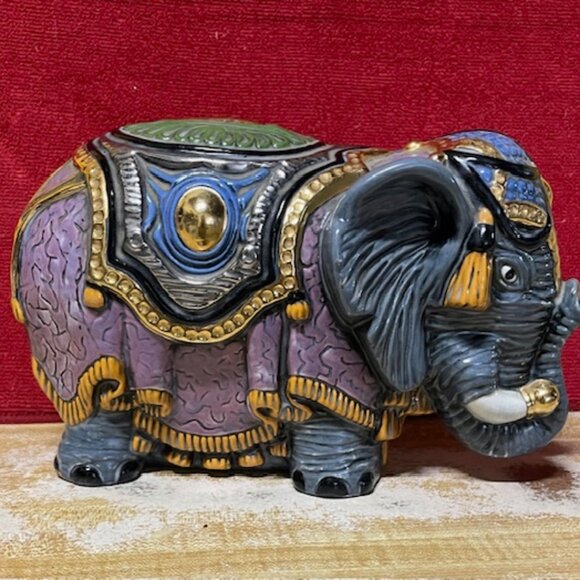 Ceramic Colorful Elephant from 1970 - Picture 4 of 8